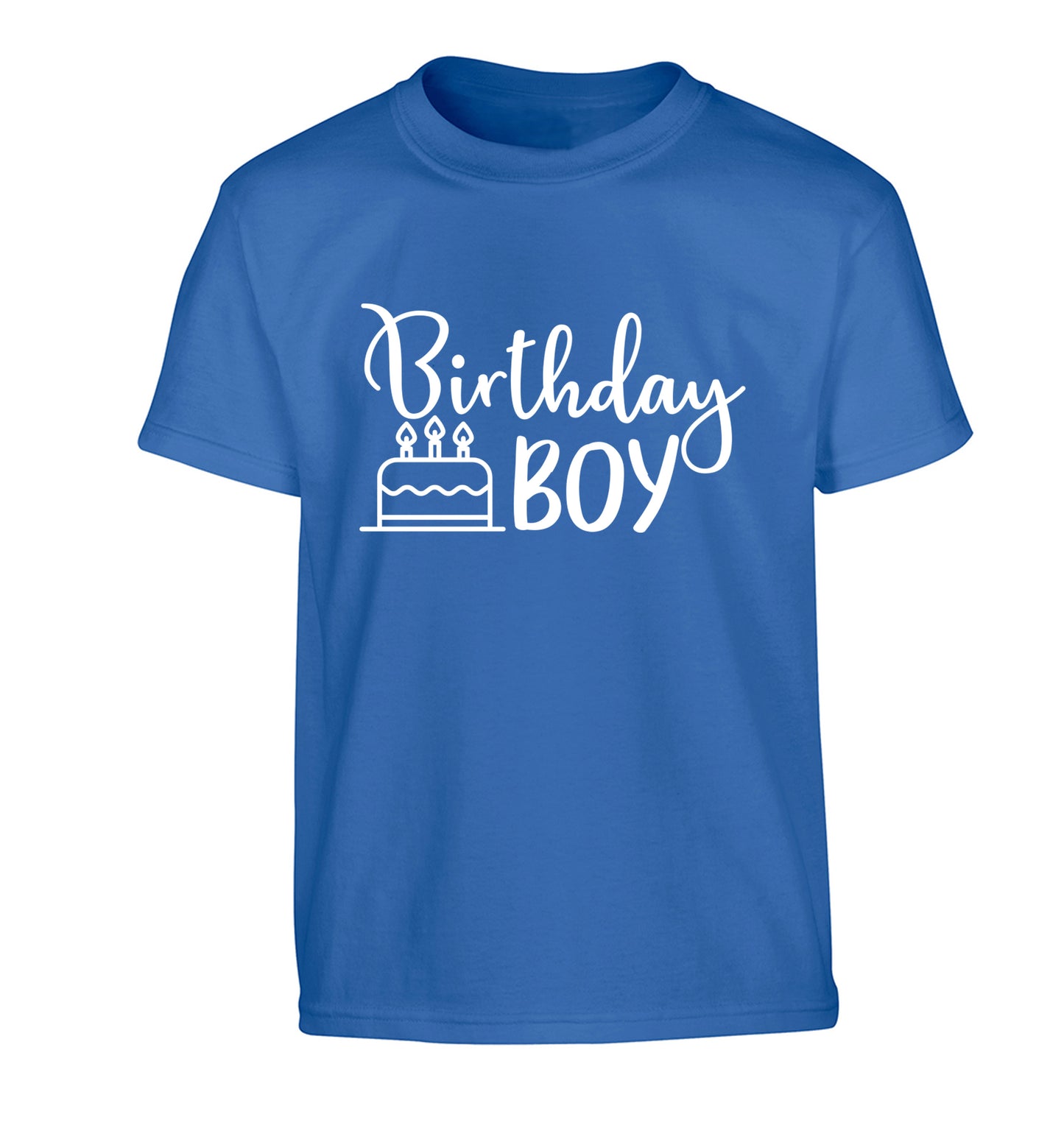 Birthday Boy Children's blue Tshirt 12-13 Years