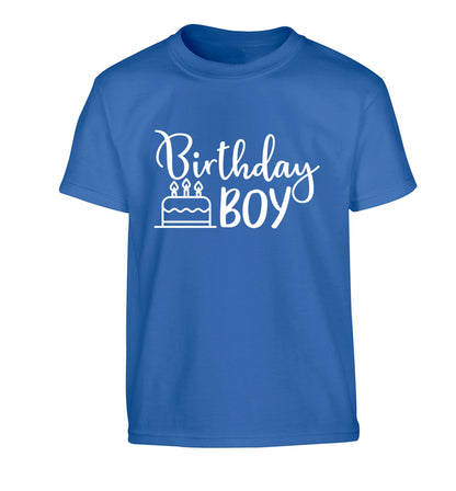 Birthday Boy Children's blue Tshirt 12-13 Years