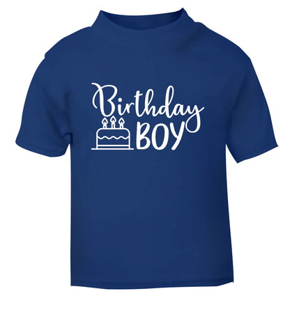 Birthday Boy blue Baby Toddler Tshirt 2 Years