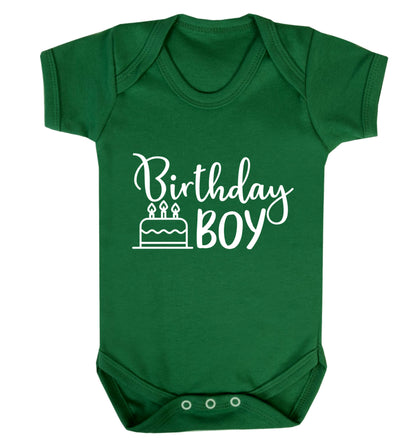 Birthday Boy Baby Vest green 18-24 months