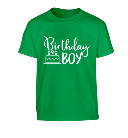 Birthday Boy Children's green Tshirt 12-13 Years