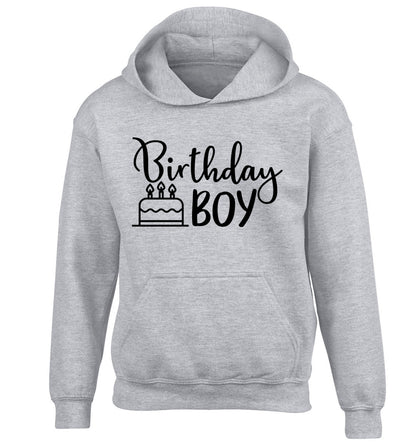 Birthday Boy children's grey hoodie 12-13 Years