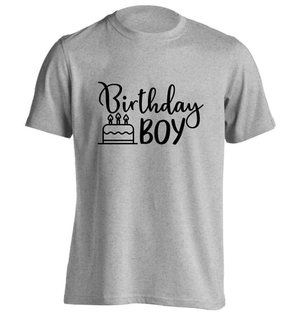 Birthday Boy adults unisex grey Tshirt 2XL