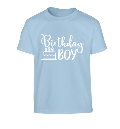 Birthday Boy Children's light blue Tshirt 12-13 Years