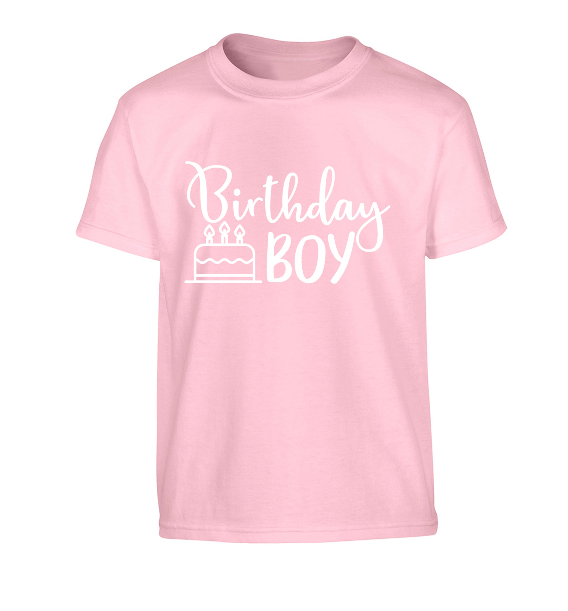Birthday Boy Children's light pink Tshirt 12-13 Years