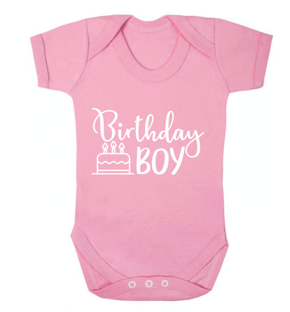 Birthday Boy Baby Vest pale pink 18-24 months