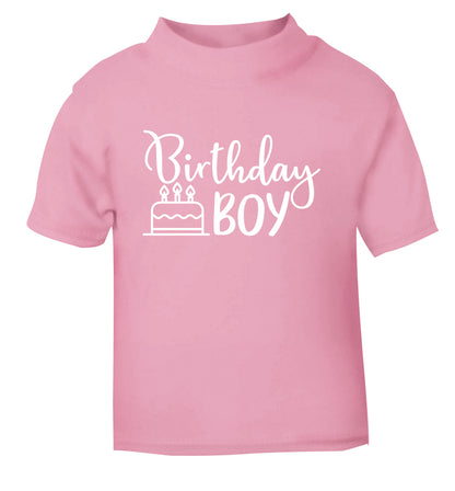 Birthday Boy light pink Baby Toddler Tshirt 2 Years
