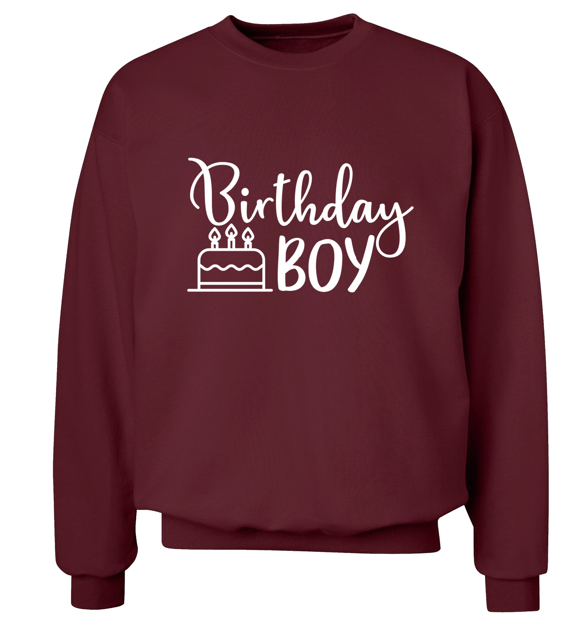 Birthday Boy Adult's unisex maroon Sweater 2XL