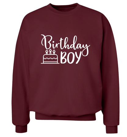 Birthday Boy Adult's unisex maroon Sweater 2XL