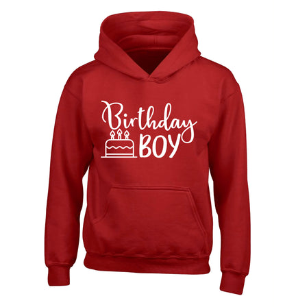 Birthday Boy children's red hoodie 12-13 Years