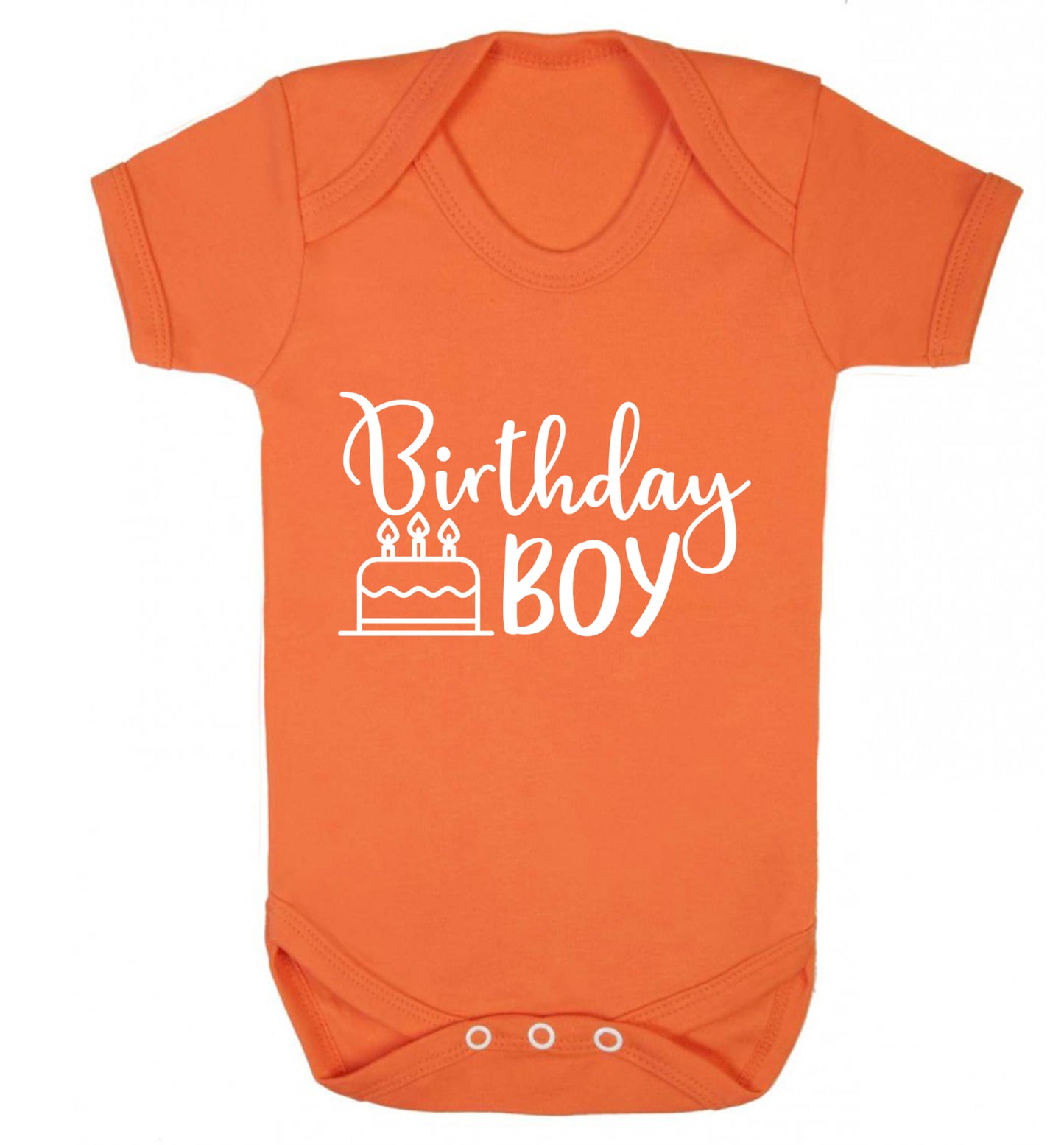 Birthday Boy Baby Vest orange 18-24 months