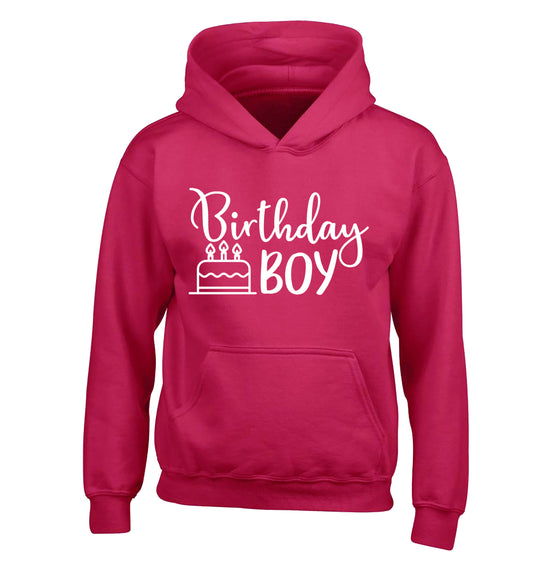 Birthday Boy children's pink hoodie 12-13 Years