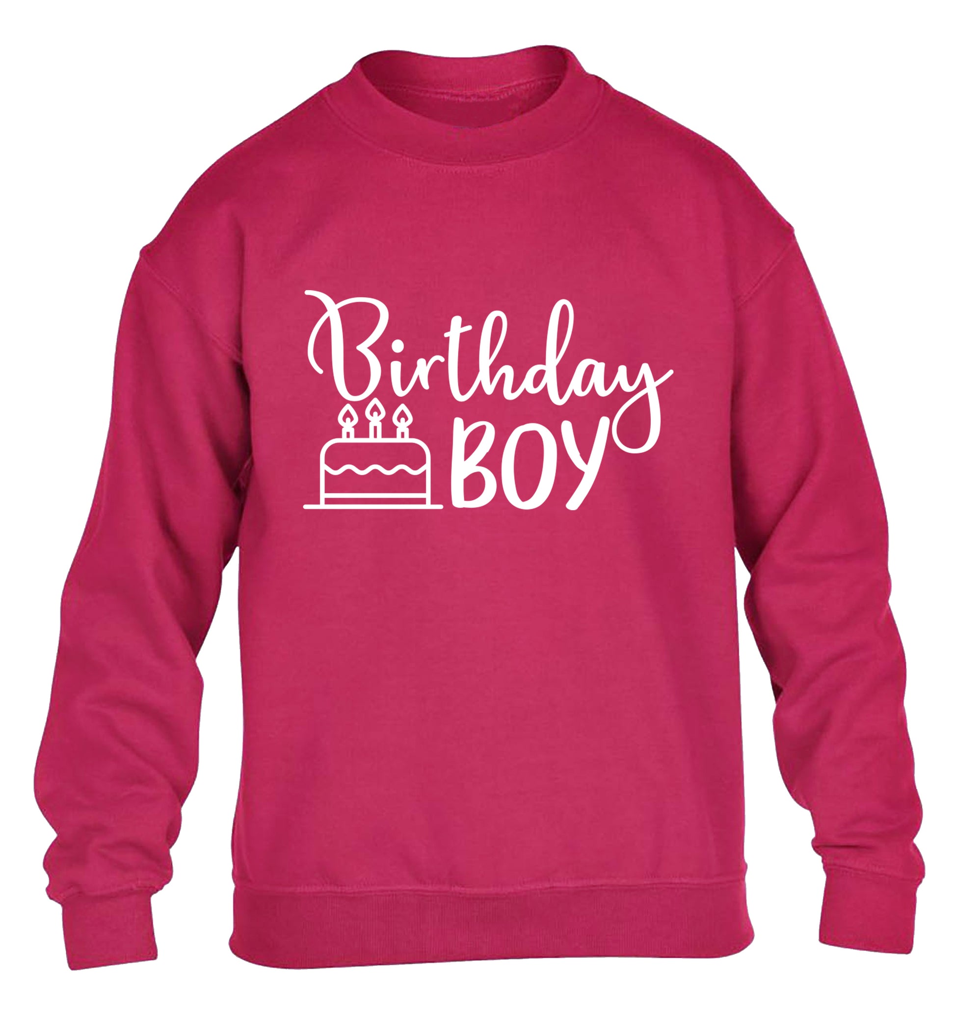 Birthday Boy children's pink sweater 12-13 Years