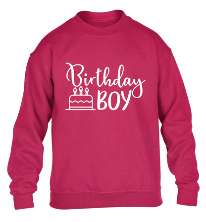 Birthday Boy children's pink sweater 12-13 Years
