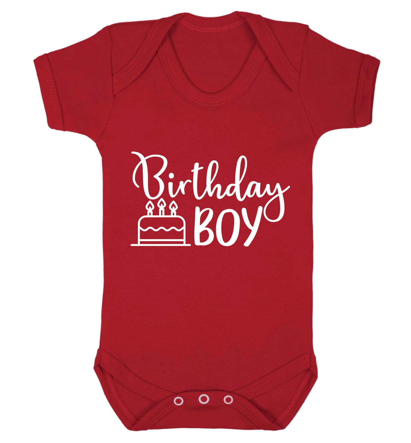 Birthday Boy Baby Vest red 18-24 months