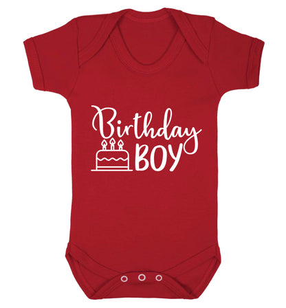Birthday Boy Baby Vest red 18-24 months