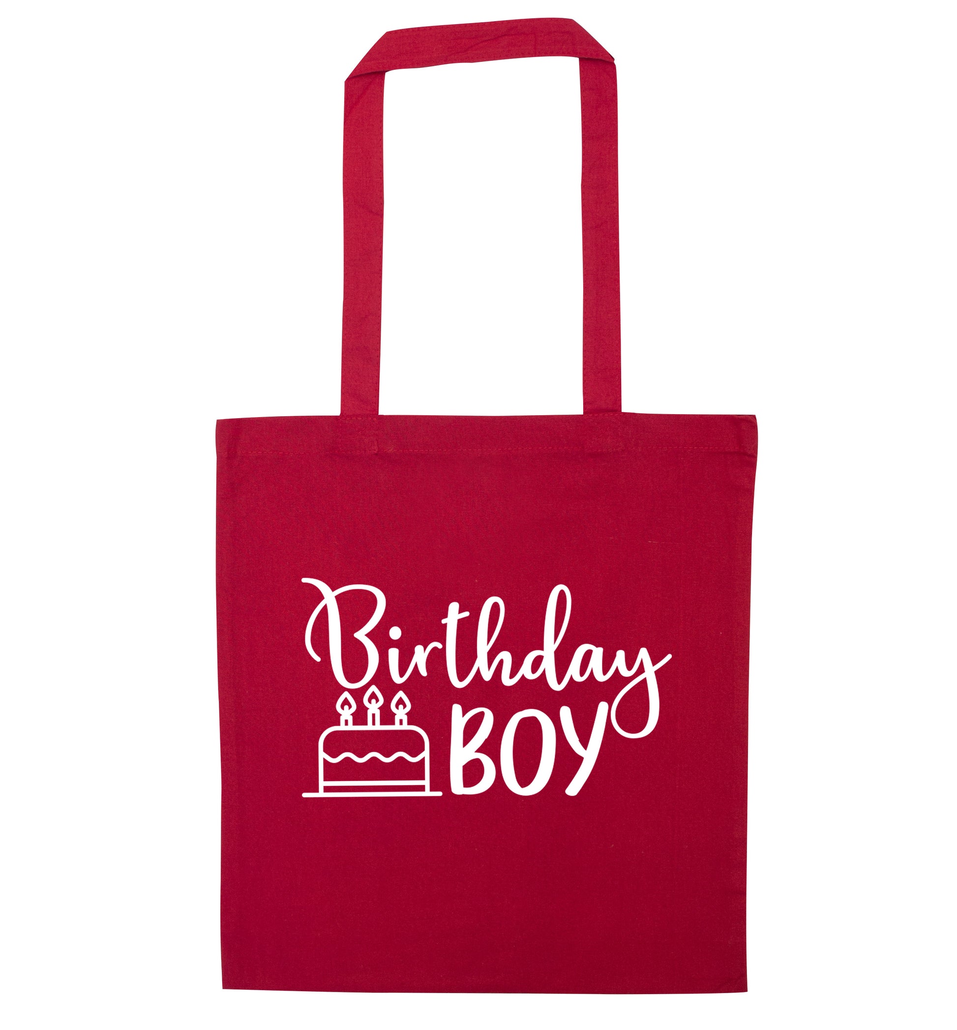Birthday Boy red tote bag
