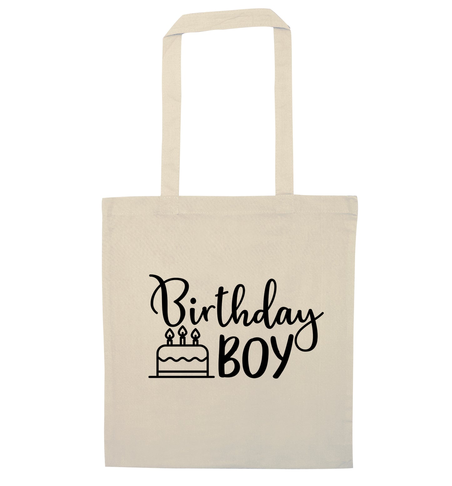 Birthday Boy natural tote bag
