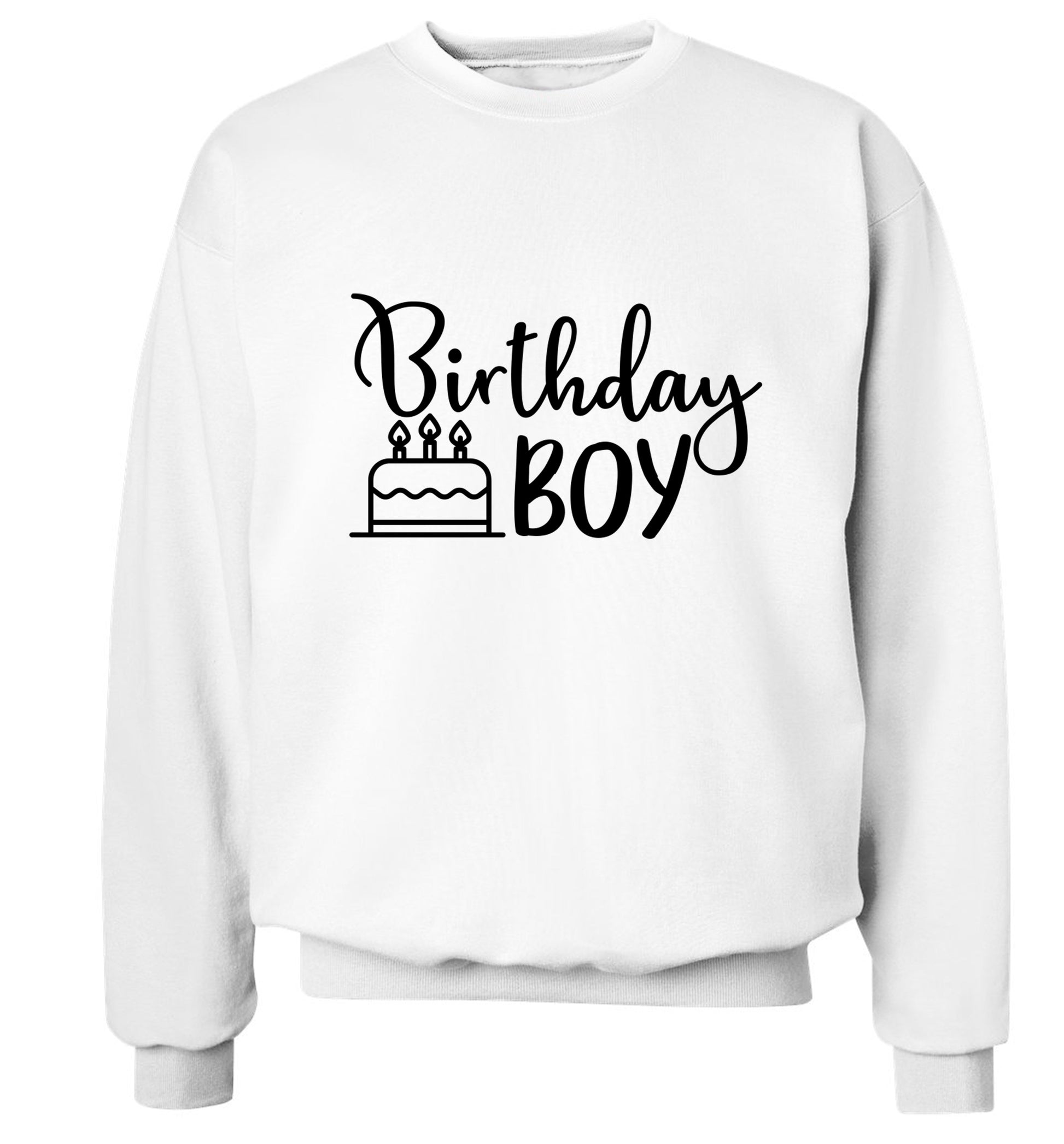 Birthday Boy Adult's unisex white Sweater 2XL