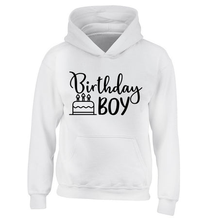 Birthday Boy children's white hoodie 12-13 Years
