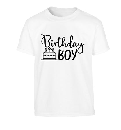 Birthday Boy Children's white Tshirt 12-13 Years