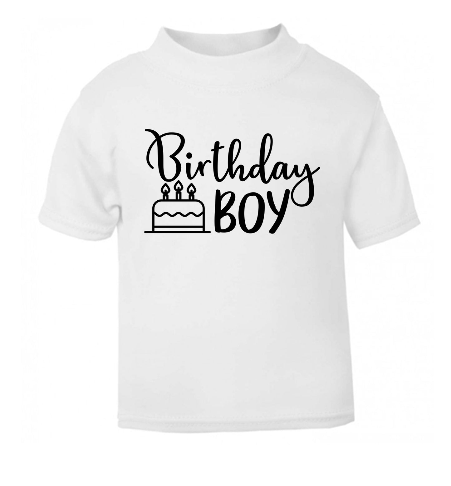 Birthday Boy white Baby Toddler Tshirt 2 Years