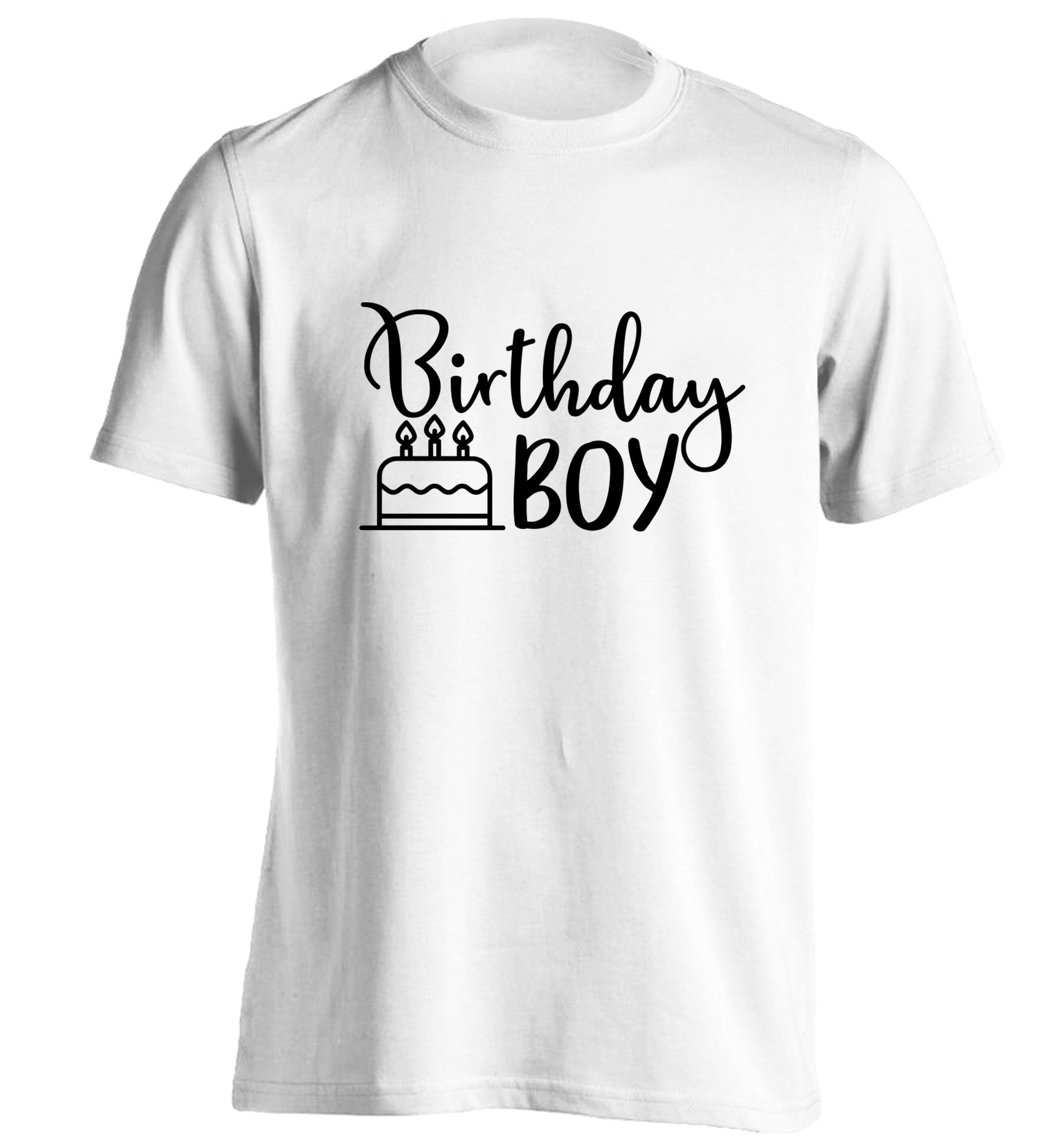 Birthday Boy adults unisex white Tshirt 2XL
