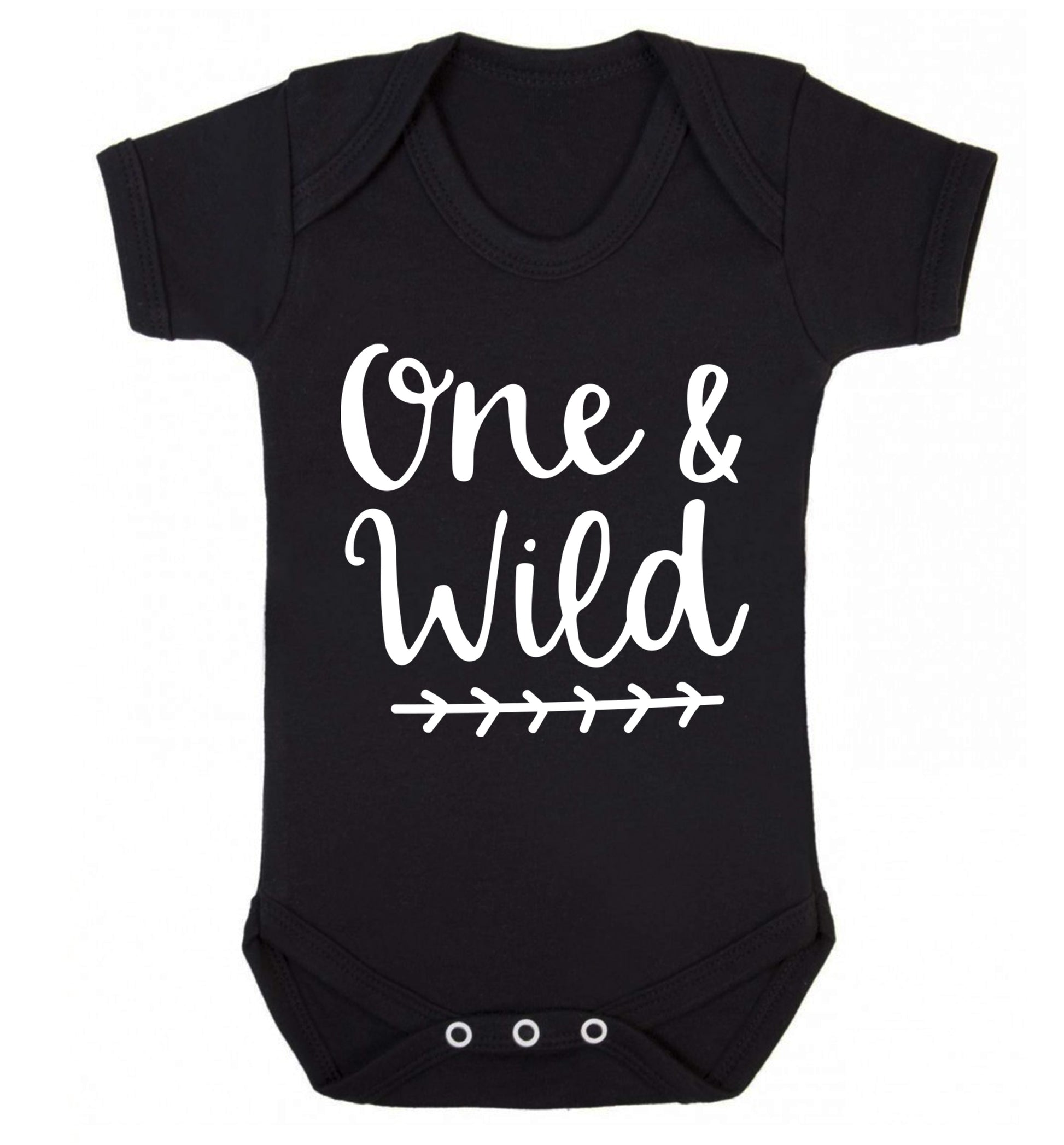 One and wild Baby Vest black 18-24 months