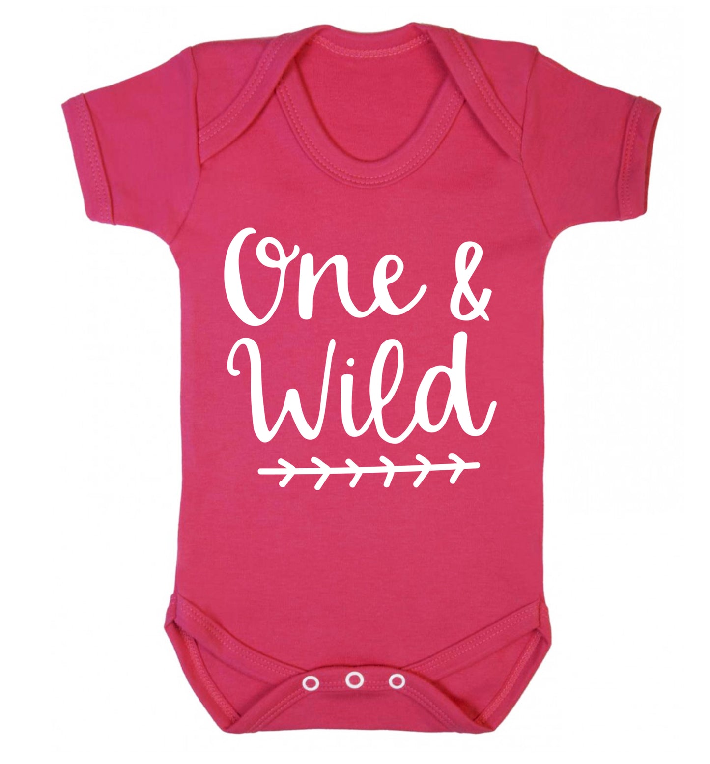 One and wild Baby Vest dark pink 18-24 months
