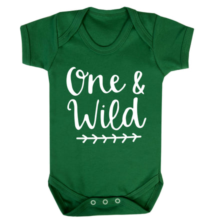 One and wild Baby Vest green 18-24 months