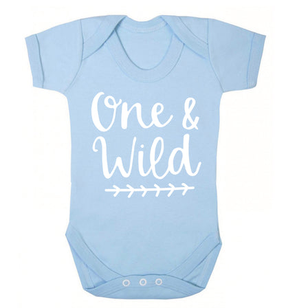 One and wild Baby Vest pale blue 18-24 months