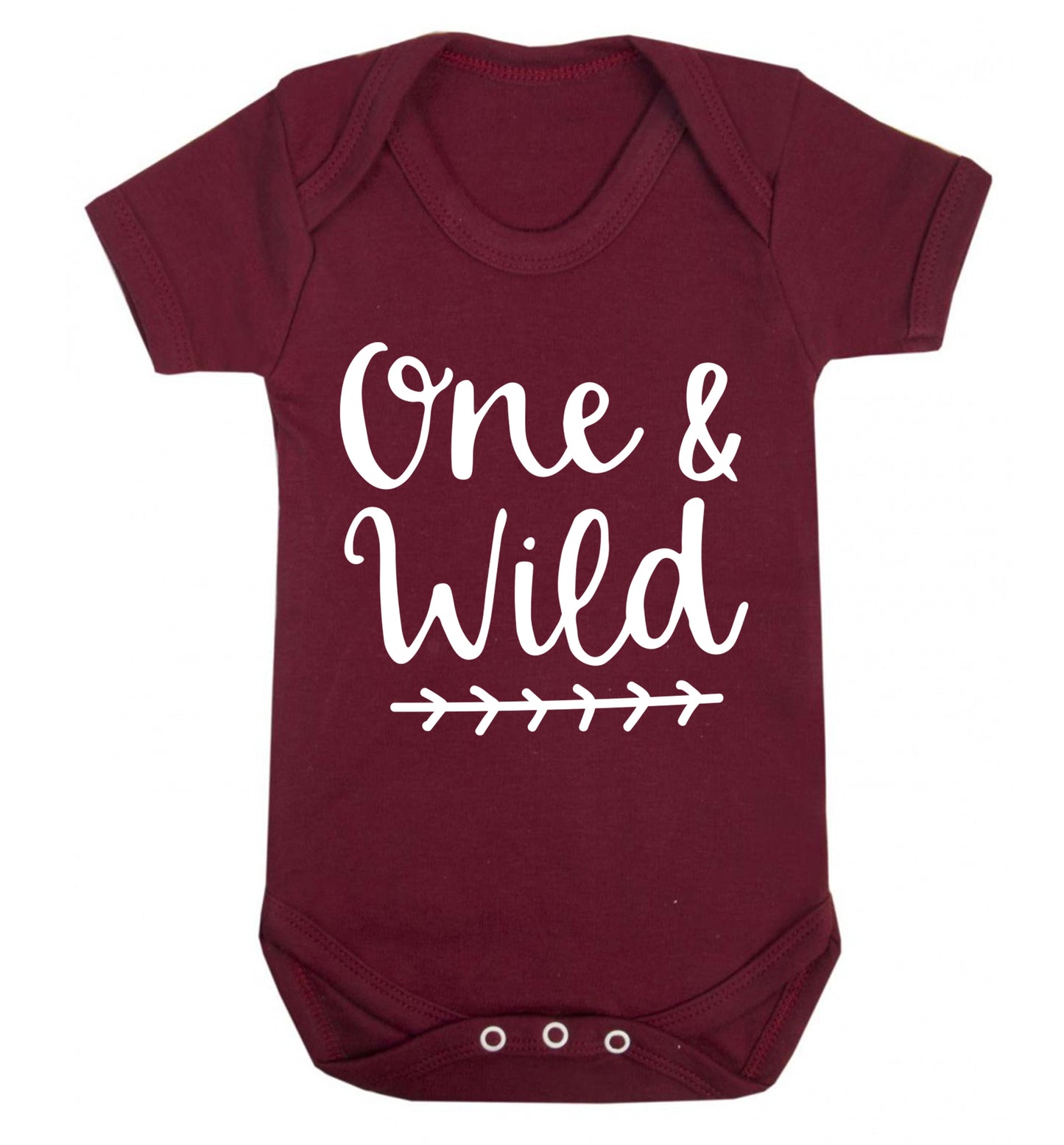 One and wild Baby Vest maroon 18-24 months