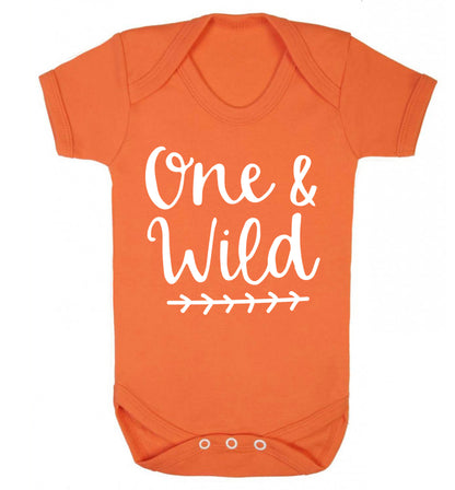One and wild Baby Vest orange 18-24 months