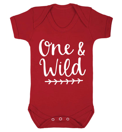 One and wild Baby Vest red 18-24 months