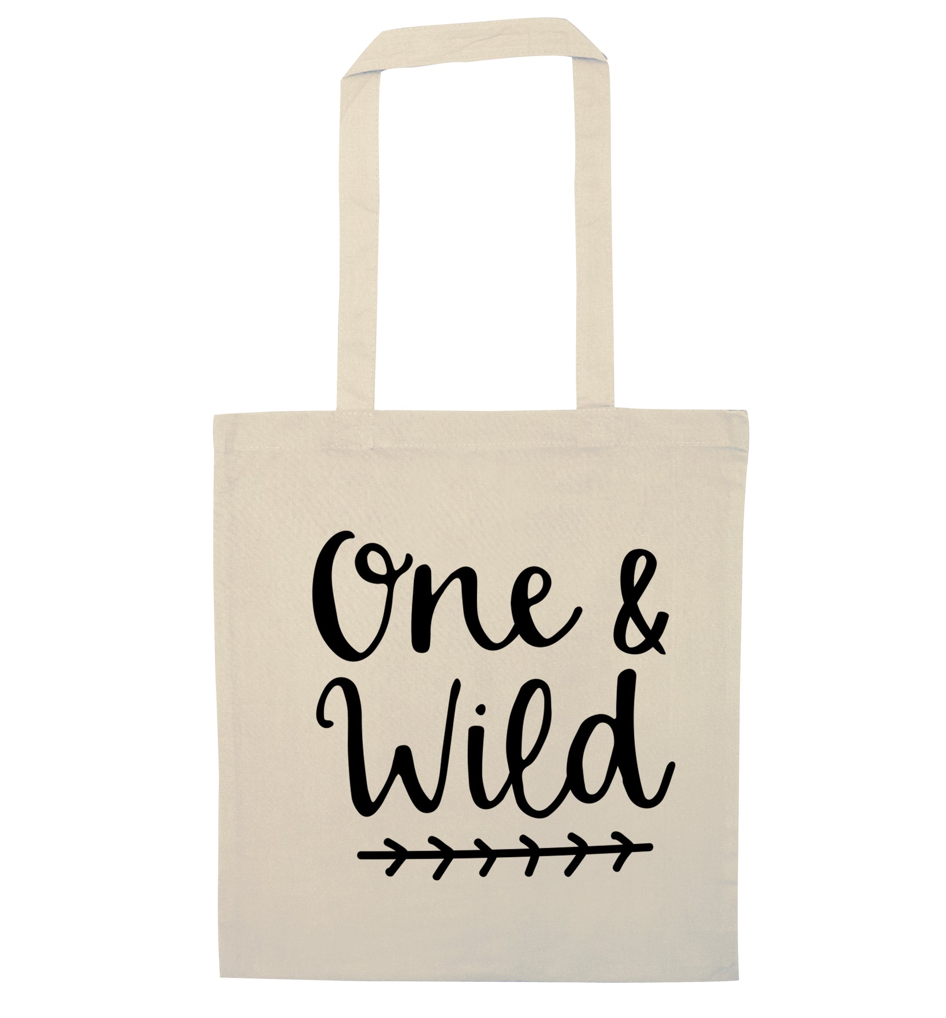 One and wild natural tote bag