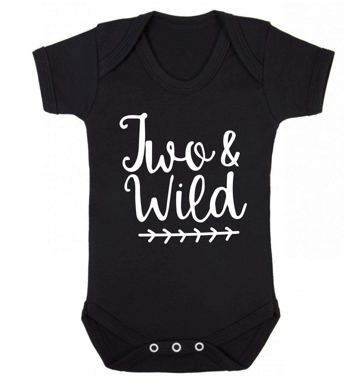 Two and wild Baby Vest black 18-24 months