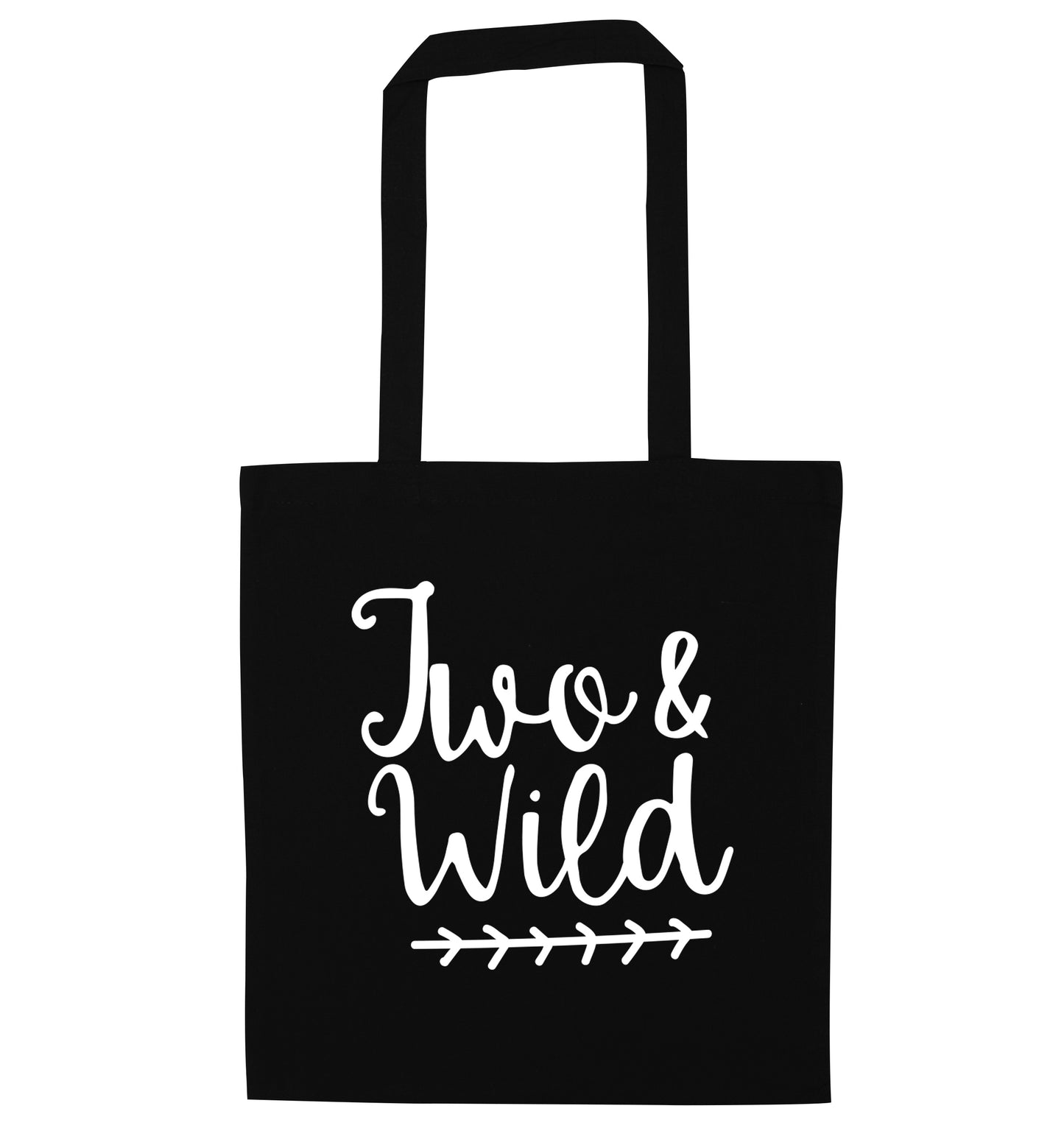 Two and wild black tote bag