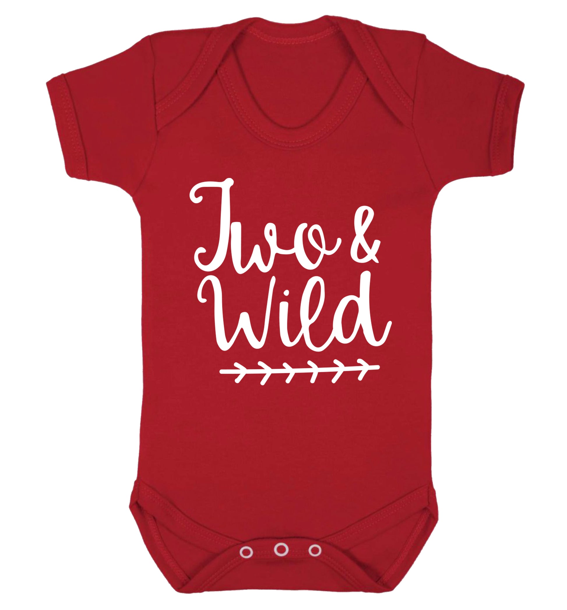 Two and wild Baby Vest red 18-24 months