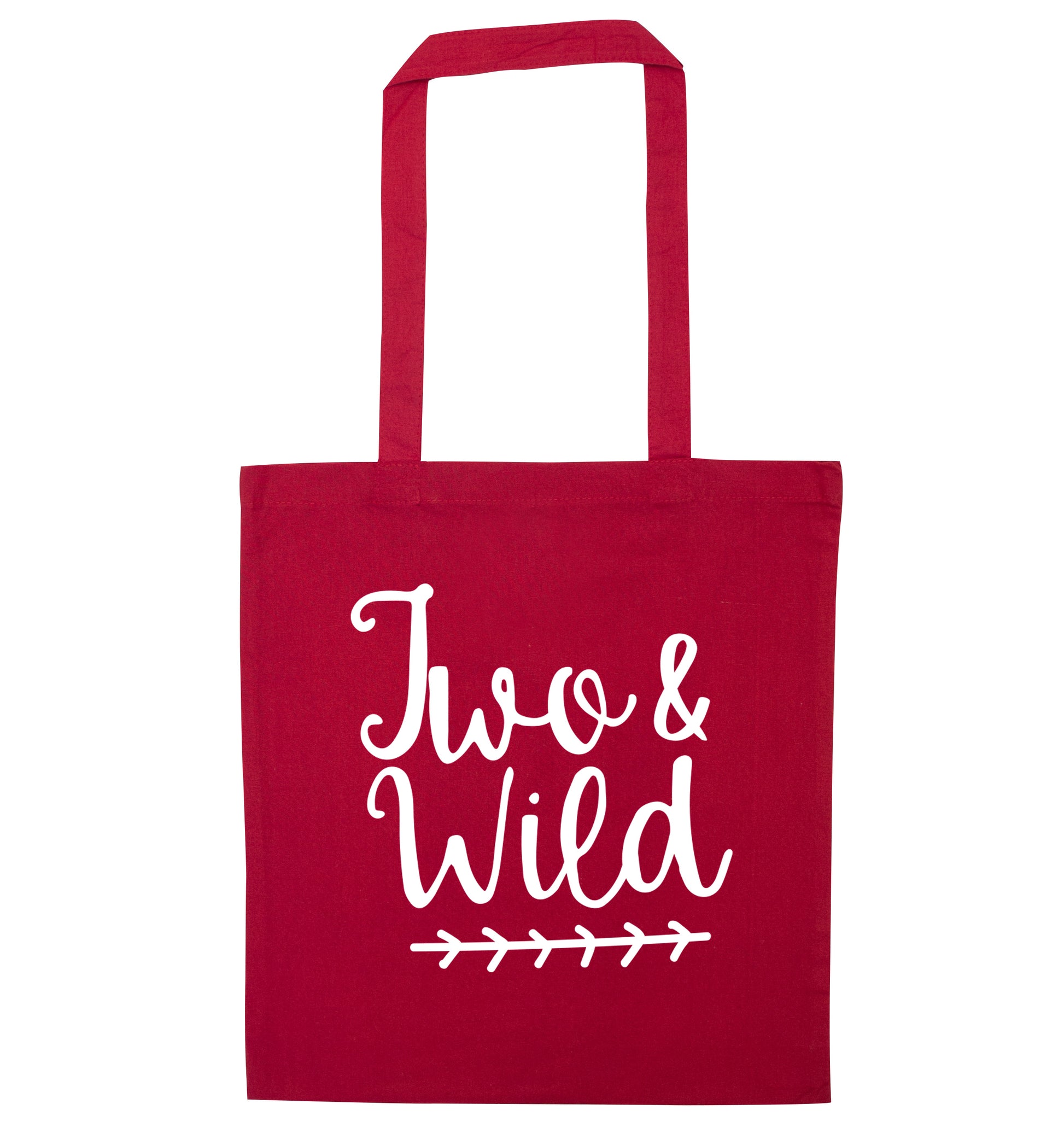 Two and wild red tote bag
