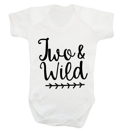 Two and wild Baby Vest white 18-24 months