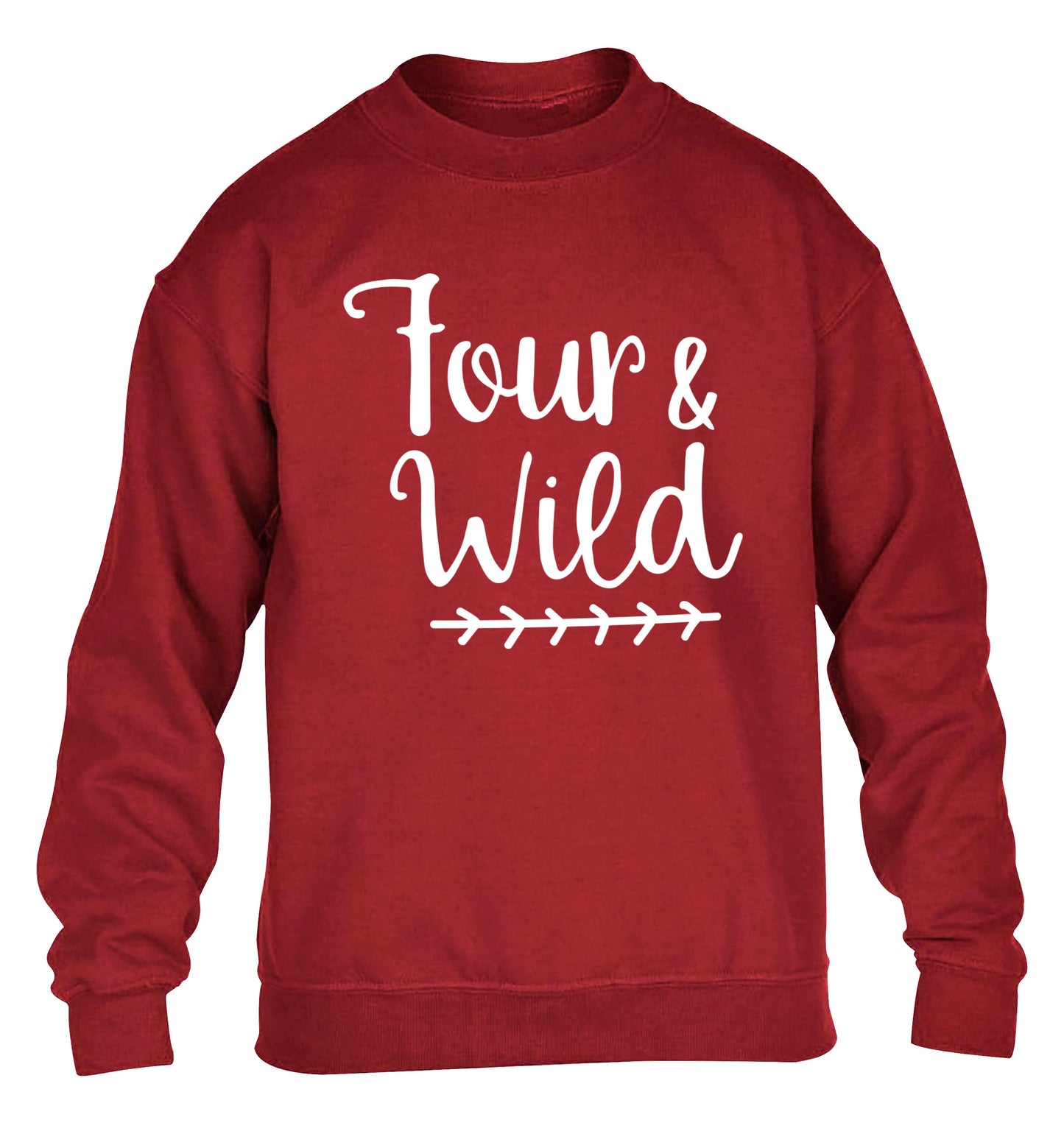 Four and wild children's grey sweater 12-13 Years