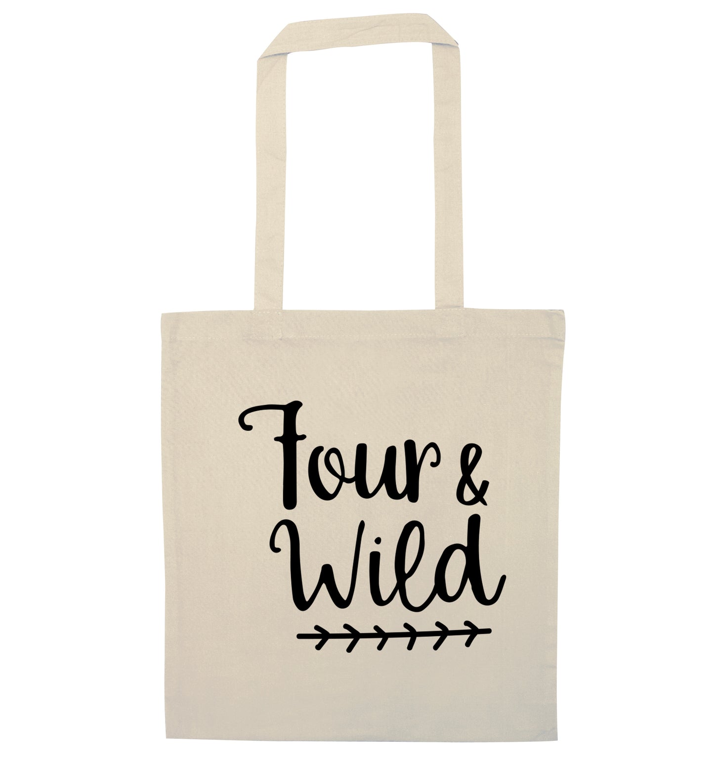 Four and wild natural tote bag