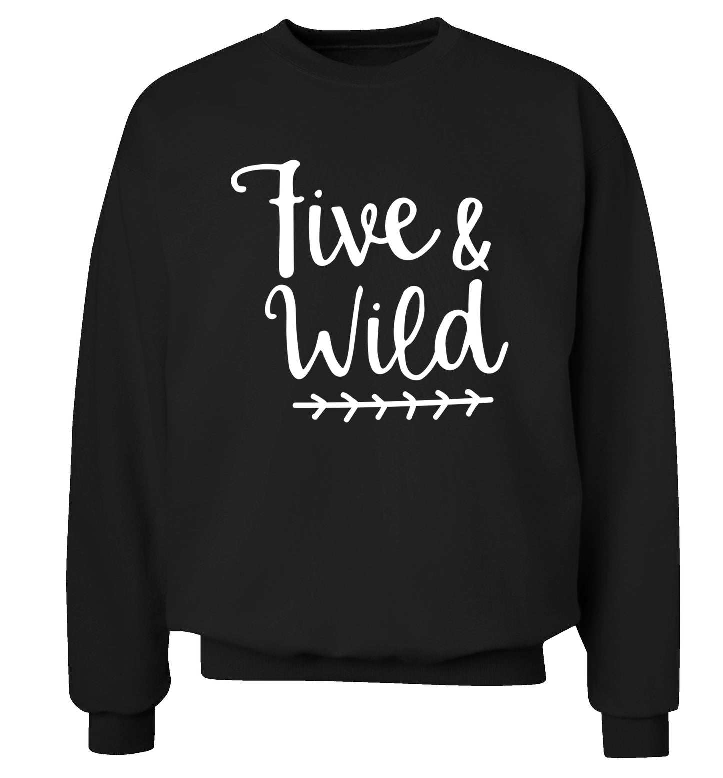 Five and wild Adult's unisex black Sweater 2XL