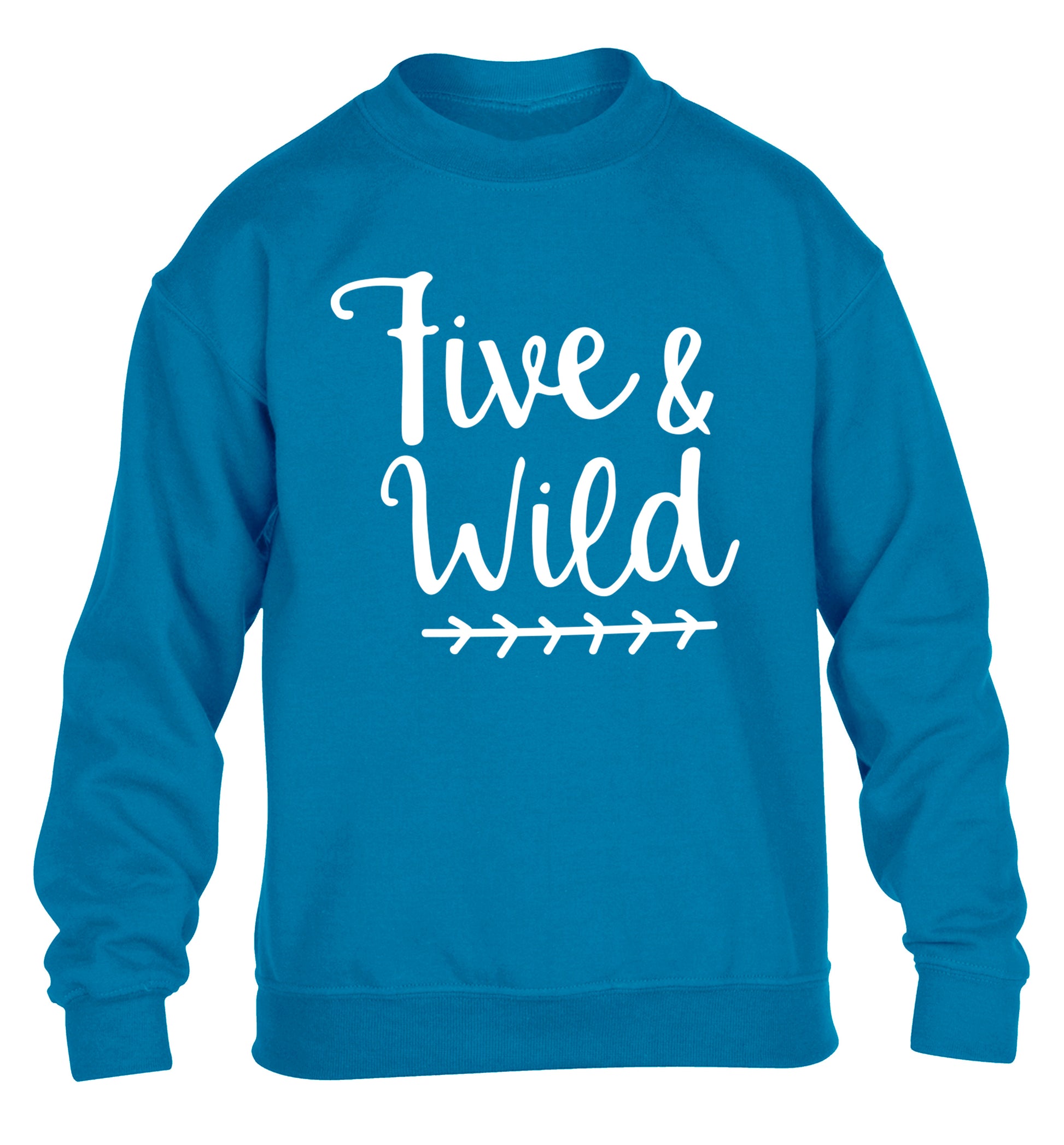 Five and wild children's blue sweater 12-13 Years