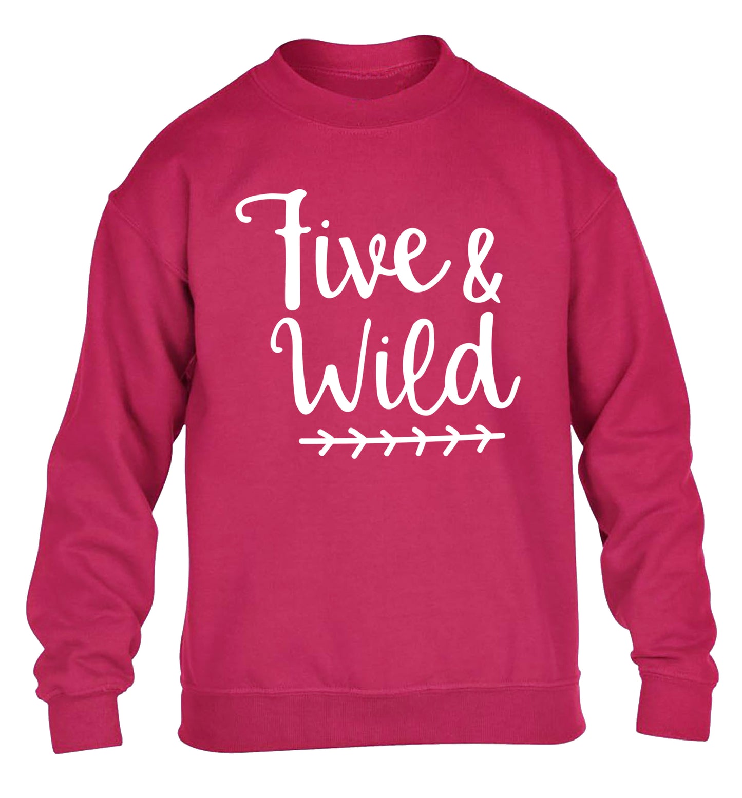 Five and wild children's pink sweater 12-13 Years