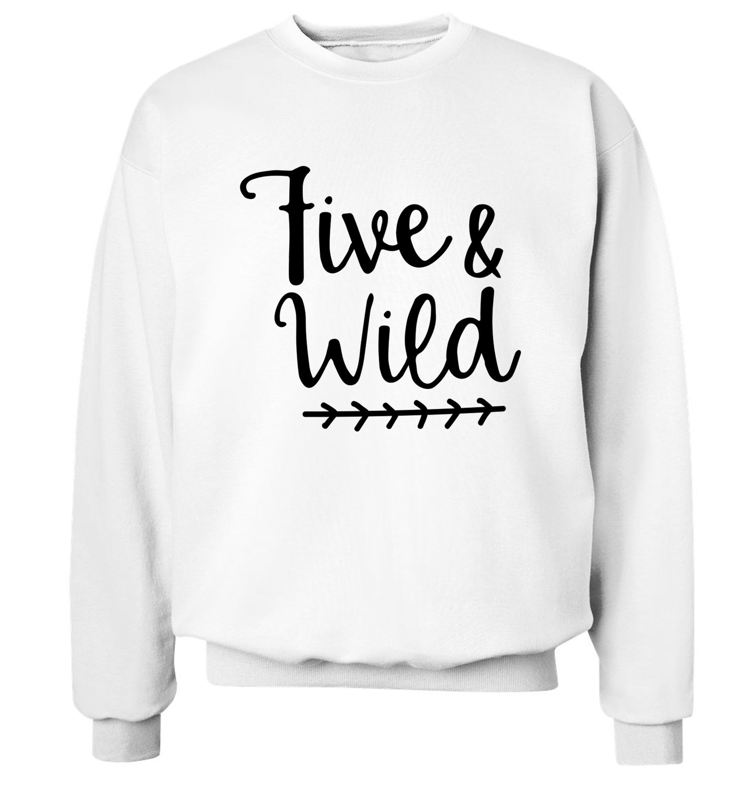Five and wild Adult's unisex white Sweater 2XL