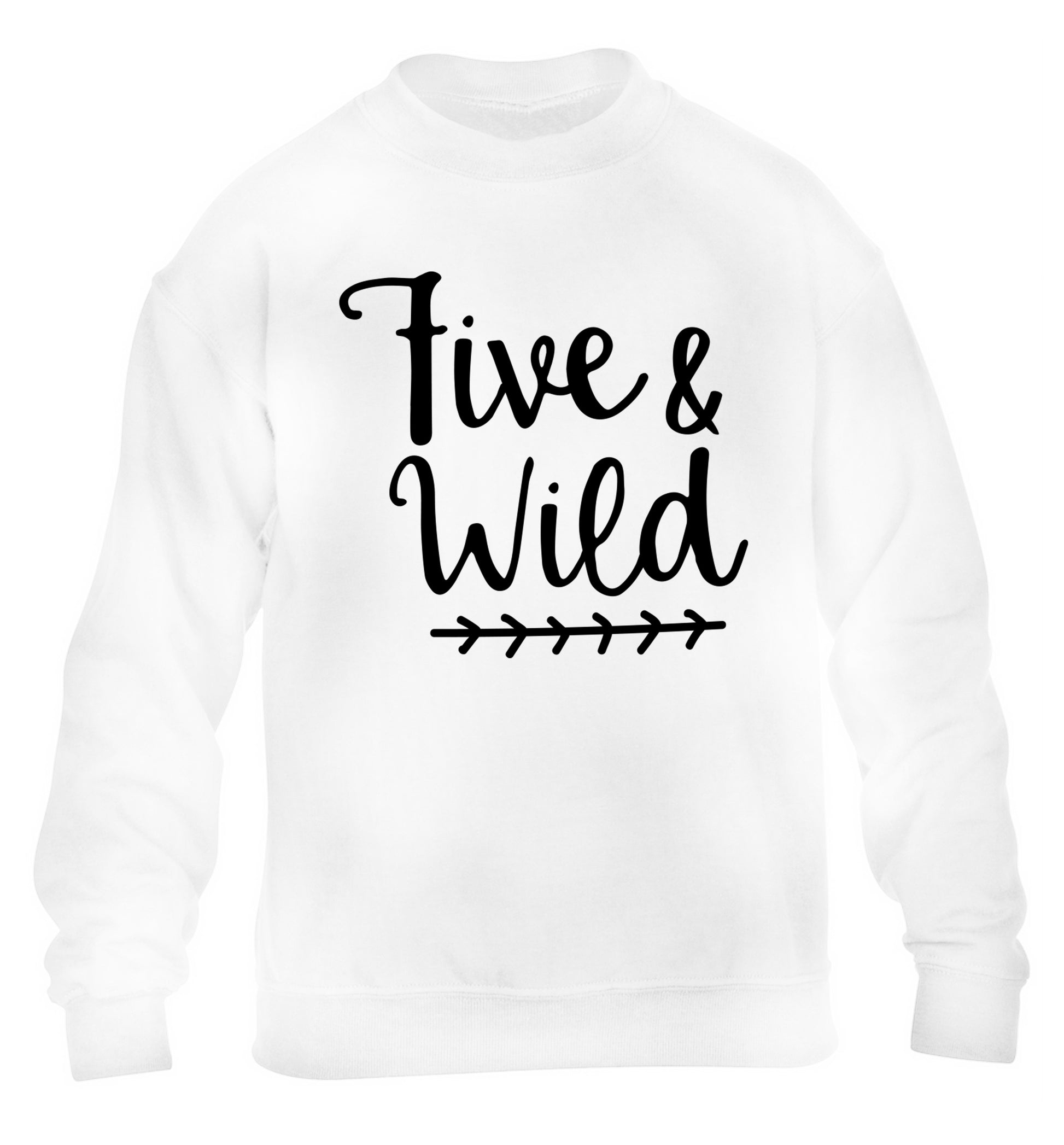 Five and wild children's white sweater 12-13 Years