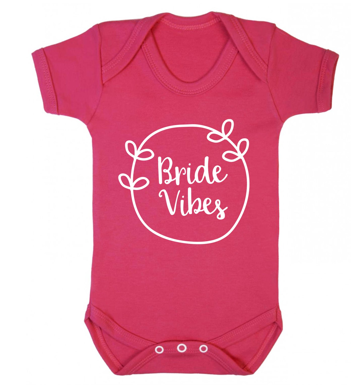 Bride Vibes Baby Vest dark pink 18-24 months