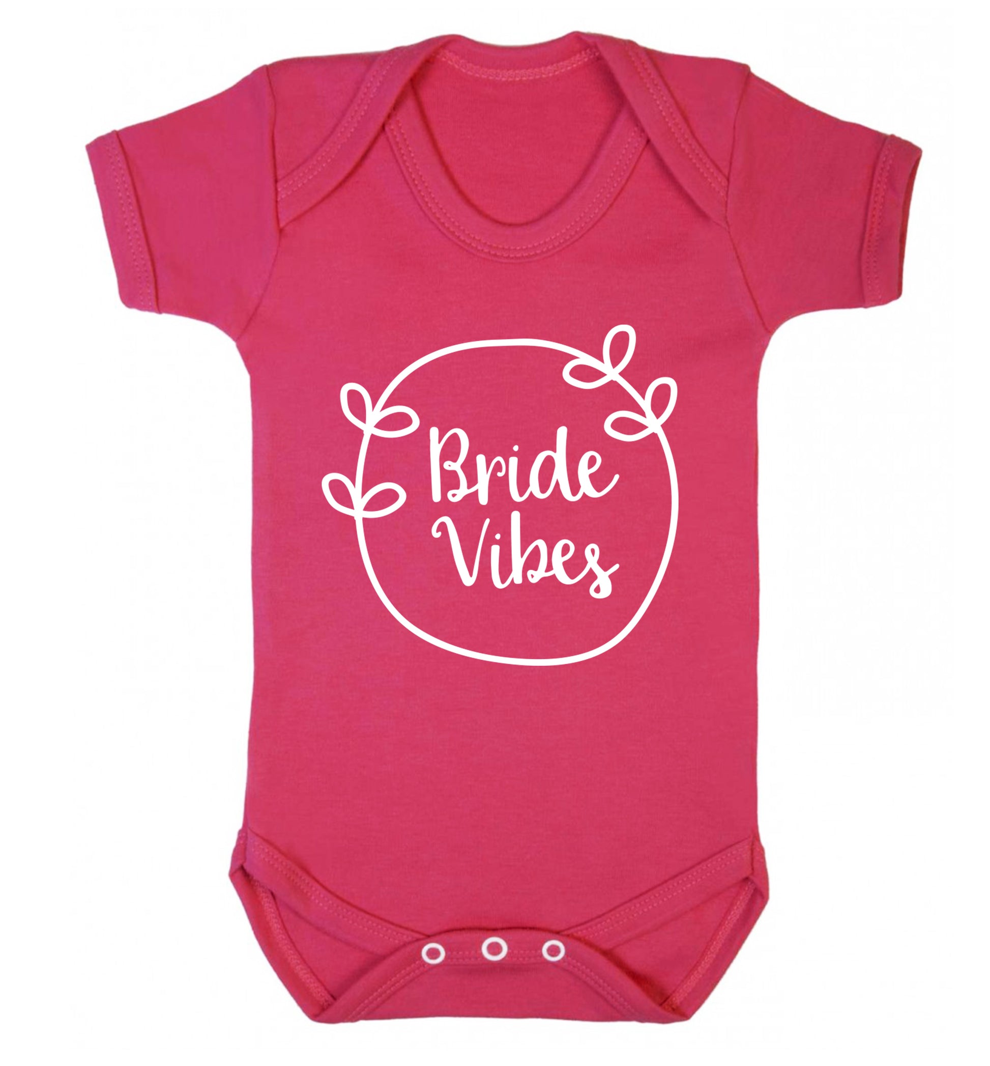 Bride Vibes Baby Vest dark pink 18-24 months
