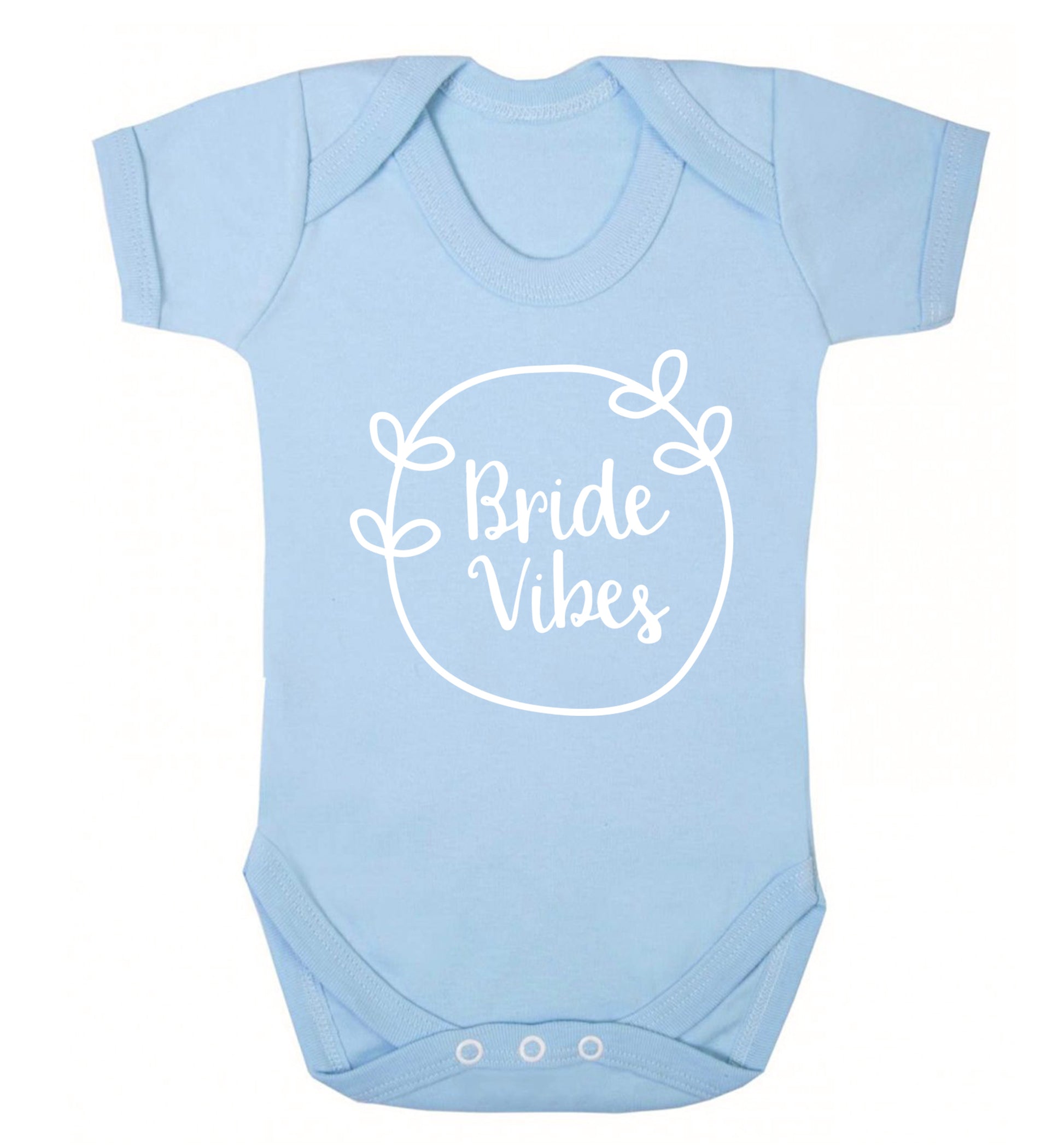 Bride Vibes Baby Vest pale blue 18-24 months